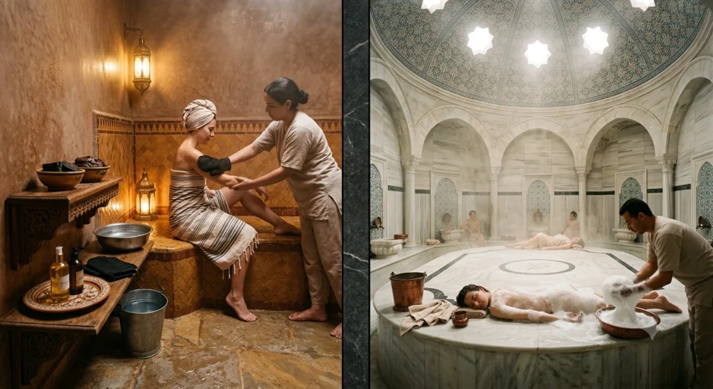 Moroccan Hammam vs Turkish Hammam